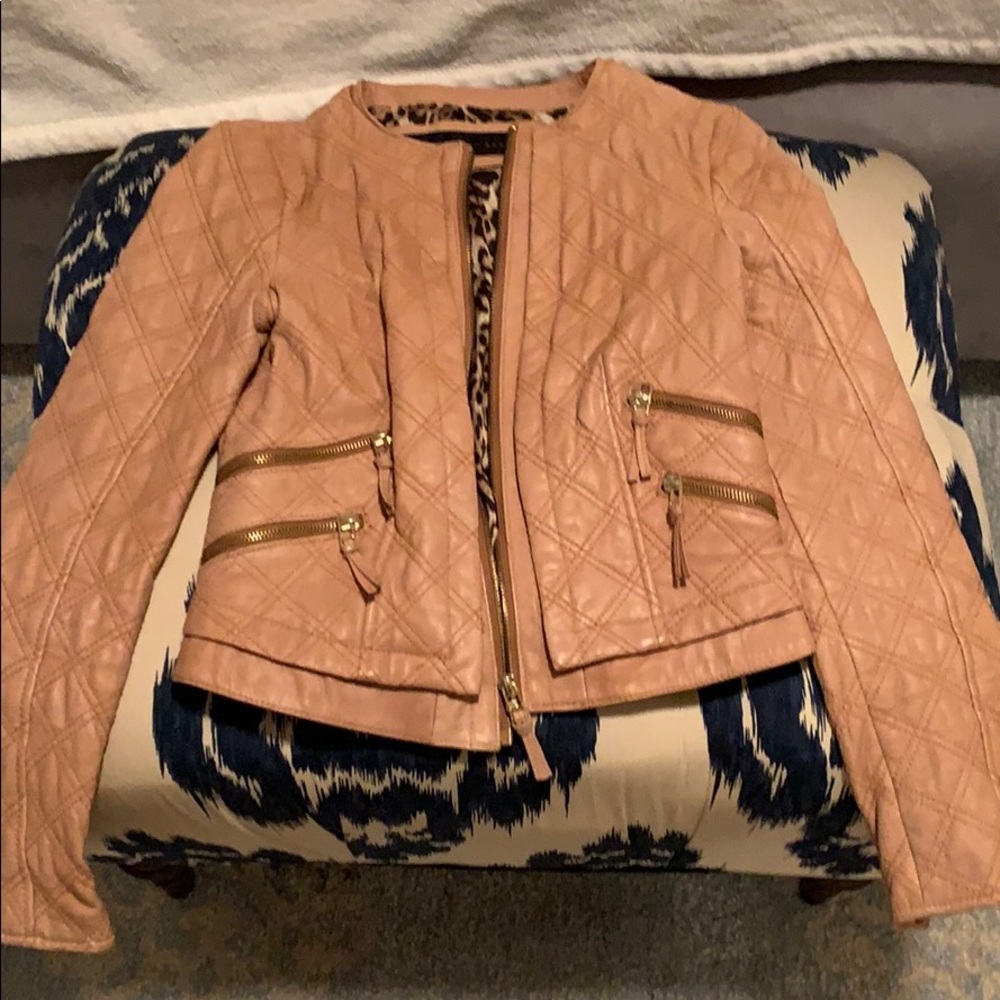 Faux leather jacket